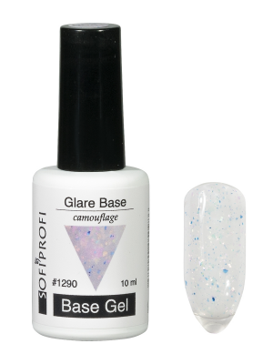 База молочная для ногтей с шиммером Тон 1290 Sofiprofi Glare Base Base Gel, 10 мл